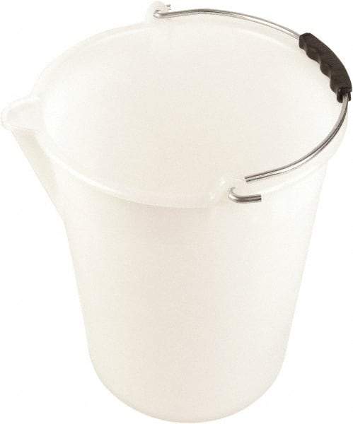 Dynalon Labware - 3-3/16 Gal Translucent Tapered Conical Polyethylene Bucket - 11-13/16" High x 11" Diam - Makers Industrial Supply