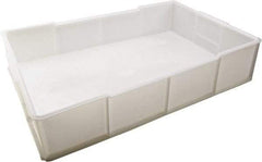 Dynalon Labware - White Polyethylene Tote Container - Stacking, 21.3" Long x 13.8" Wide x 4-1/2" High - Makers Industrial Supply