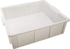 Dynalon Labware - White Polyethylene Tote Container - Stacking, 18" Long x 16.1" Wide x 5.6" High - Makers Industrial Supply