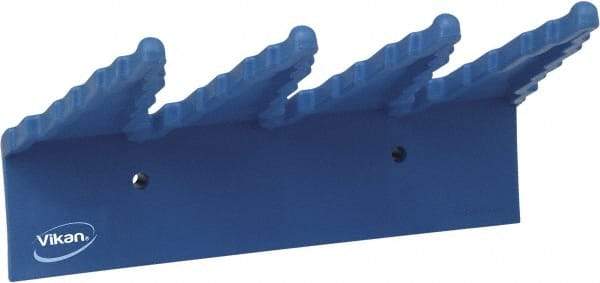 Vikan - 22 Lb, 6-1/2" Wide, 2-1/2" High, Polypropylene, Wall Bracket - 9-1/2" Long, 3 Holders - Makers Industrial Supply