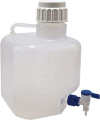 Dynalon Labware - 10,000 mL Carboy - Polypropylene, Translucent, 14.1" High x 9.4" Diam, 90mm Cap - Makers Industrial Supply