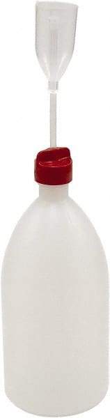 Dynalon Labware - 1,000 mL Dispensing Bottle - Polyethylene, Translucent, 13.9" High x 3.7" Diam - Makers Industrial Supply