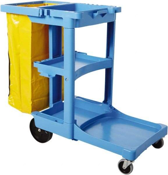 Rubbermaid - Plastic Janitor Cart - 21-3/4" Width - Makers Industrial Supply