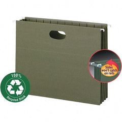 SMEAD - 12-1/4 x 9-1/2", Letter Size, Standard Green, Hanging File Folder - Makers Industrial Supply