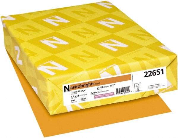 Neenah Paper - Cosmic Orange Colored Copy Paper - Use with Laser Printers, Inkjet Printers, Copiers - Makers Industrial Supply