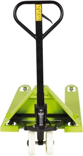 Vestil - 5,500 Lb Capacity, 7-3/4" Lift Hand Pallet Truck - 3-1/4" to 7-3/4" Lift Height, 48" Fork Length x 27" Fork Width, 27" Overall Width - Makers Industrial Supply