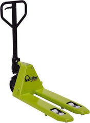 Vestil - 5,500 Lb Capacity, 7-7/8" Lift Hand Pallet Truck - 3-3/8" to 7.88" Lift Height, 32" Fork Length x 16" Fork Width, 15-3/4" Overall Width - Makers Industrial Supply