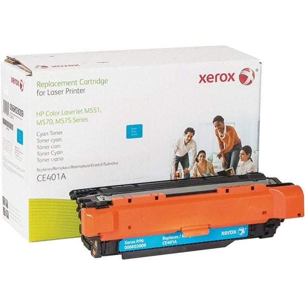 Xerox - Cyan Toner Cartridge - Use with HP Color LaserJet Enterprise 500 MFP, M551, M575, M570 - Makers Industrial Supply