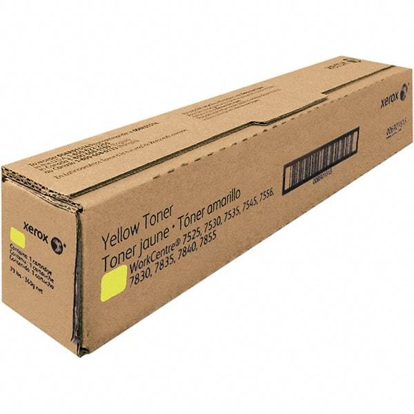 Xerox - Yellow Toner Cartridge - Use with Xerox WorkCentre 7525, 7535, 7530, 7545, 7556 - Makers Industrial Supply