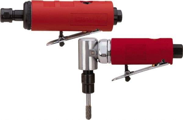 Sioux Tools - 1/4" Collet, Straight Handle, Straight Air Die Grinder - 22,000 RPM, Rear Exhaust, 16 CFM, 0.5 hp, 6.21 bar, 1/4 NPT - Makers Industrial Supply