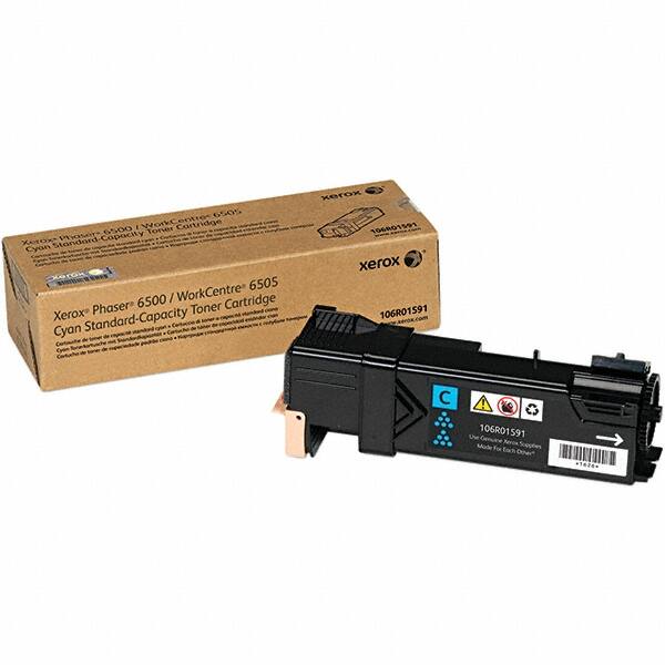 Xerox - Cyan Toner Cartridge - Use with Xerox Phaser 6500, WorkCentre 6505 - Makers Industrial Supply