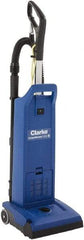 Clarke - Dual Motor Upright Vacuum Cleaner - 11-1/2" Cleaning Width, 9" Amps, Ergonomic Handle - Makers Industrial Supply