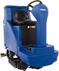 Clarke - 28" Cleaning Width, Battery Powered Floor Scrubber - 1.05 hp, 260 RPM, 46" Water Lift, 31 Gal Tank Capacity - Makers Industrial Supply