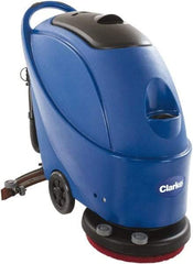 Clarke - 17" Cleaning Width, Electric Floor Scrubber - 1 hp, 150 RPM, 13.2 Gal Tank Capacity - Makers Industrial Supply