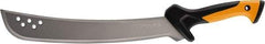 Fiskars - 15" Long Blade, Steel, Fine Edge, Machete - 26" OAL, Ergonomic Nonslip Grips Handle - Makers Industrial Supply