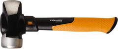 Fiskars - 3 Lb Head, 11" Long Sledge Hammer - Steel Head, Steel Handle with Grip - Makers Industrial Supply