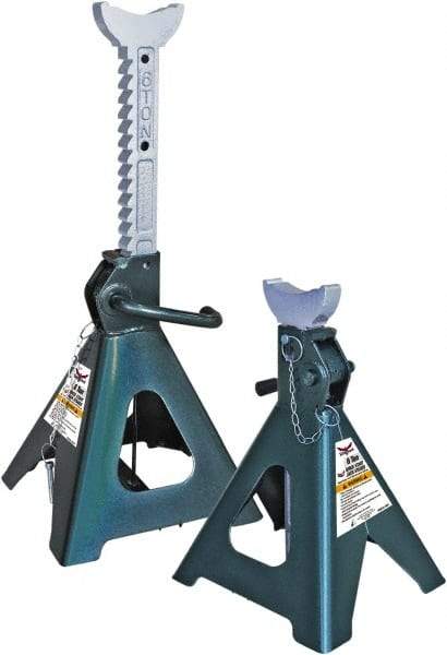 Safeguard - 12,000 Lb Capacity Jack Stand - 15-3/4 to 24-3/8" High - Makers Industrial Supply