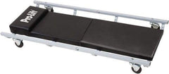 Omega Lift Equipment - 350 Lb Capacity, 6 Wheel Creeper (with Fixed Headrest) - Alloy Steel, 40.94" Long x 3.54" Overall Height x 17" Wide - Makers Industrial Supply