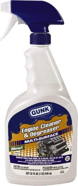 Gunk - Proprietary Formula Engine Cleaner/Degreaser - 32 oz Spray Bottle - Makers Industrial Supply