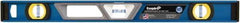 Empire Level - 24" Long 3 Vial Box Beam Level - Metal, Blue, 1 Level & 2 Plumb Vials - Makers Industrial Supply