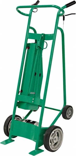 Valley Craft - 800 Lb Capacity 60" OAH Hand Truck - Dual Loop Handle, Steel, Solid Rubber Wheels - Makers Industrial Supply