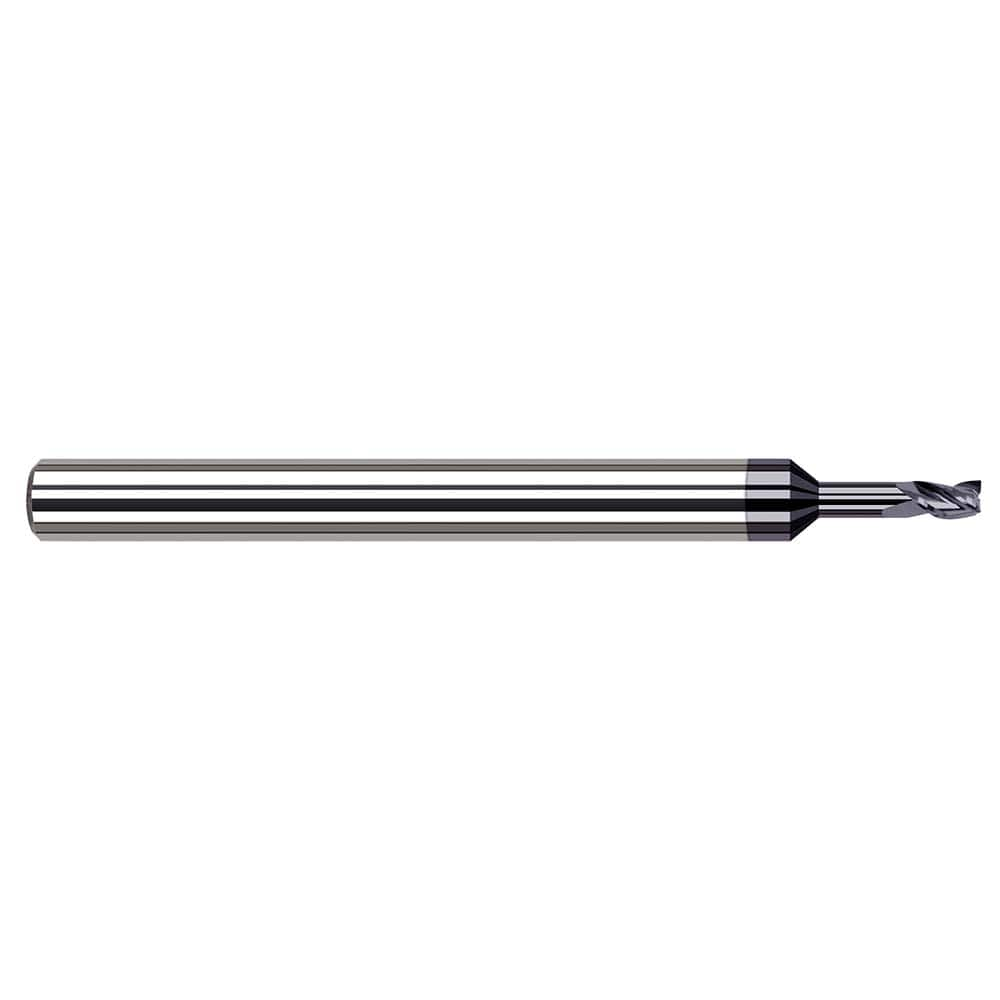 Harvey Tool - Square End Mills; Mill Diameter (mm): 0.80 ; Mill Diameter (Inch): 1/32 ; Mill Diameter (Decimal Inch): 0.0310 ; Length of Cut (Decimal Inch): 0.0460 ; Material: Solid Carbide ; Finish/Coating: AlTiN - Exact Industrial Supply