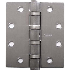 Stanley - 4-1/2" Long x 4-1/2" Wide Grade 1 Bronze Full Mortise Ball Bearing Commercial Hinge - Makers Industrial Supply