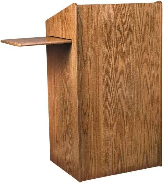 Oklahoma Sound - Wood Full Floor Lectern - 20" Deep x 25" Wide x 46" High - Makers Industrial Supply