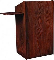 Oklahoma Sound - Wood Full Floor Lectern - 20" Deep x 25" Wide x 46" High - Makers Industrial Supply