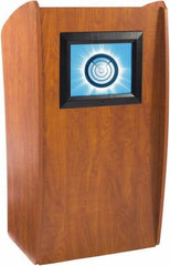 Oklahoma Sound - Wood Full Floor Lectern - 21" Deep x 24" Wide x 46" High - Makers Industrial Supply