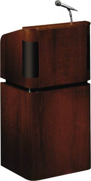 Oklahoma Sound - Wood Full Floor Lectern - 20-1/2" Deep x 24" Wide x 48" High - Makers Industrial Supply