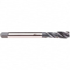 Emuge - 7/8-9 UNC 4 Flute 2B/3B Modified Bottoming Spiral Flute Tap - High Speed Steel, NE2 Finish, 5.512" OAL, Right Hand Flute, Right Hand Thread, Series CU533200 - Makers Industrial Supply