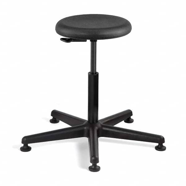 Bevco - Swivel & Adjustable Stools Type: Adjustable Backless Stool Base Type: Nylon - Makers Industrial Supply