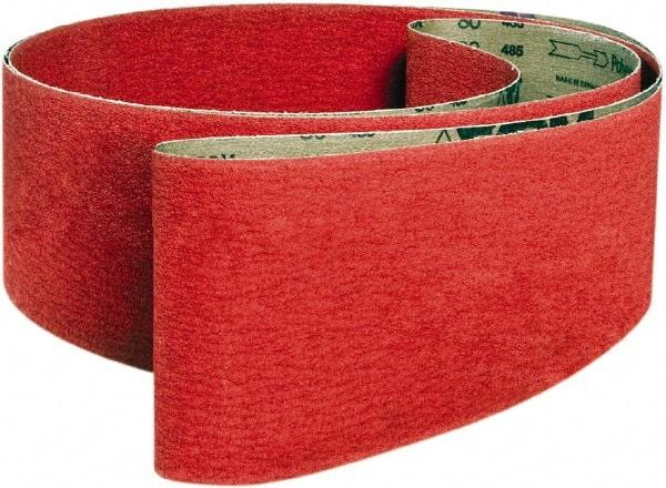 VSM - 3" Wide x 24" OAL, 36 Grit, Ceramic Abrasive Belt - Ceramic, Coarse, Coated, X Weighted Cloth Backing, Wet/Dry - Makers Industrial Supply