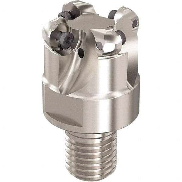 Seco - R217.29I.RE 38.1mm Threaded Shank Milling Tip Insert Holder & Shank - 1.574803" Projection, 1" Neck Diam, M20 Neck Thread, 38.1mm Nose Diam, 40mm OAL, Tool Steel Tool Holder - Makers Industrial Supply