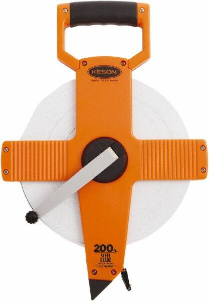 Keson - 200' x 3/8" Tape Measure - 1/8" Graduation - Makers Industrial Supply