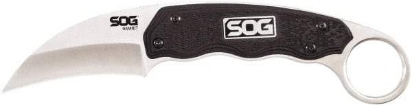 SOG Specialty Knives - 2-37/64" Long Blade, 7Cr17MoV Stainless Steel, Sheepsfoot, Fixed Blade Knife - 7.3" OAL, Glass-Reinforced Nylon Handle - Makers Industrial Supply