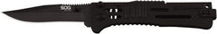 SOG Specialty Knives - 3.019" Blade, 4" OAL, Clip Point Folding Knife - 4.22" Closed Length, Stainless Steel, 1 Blade, 1 Edge, Belt clip - Makers Industrial Supply