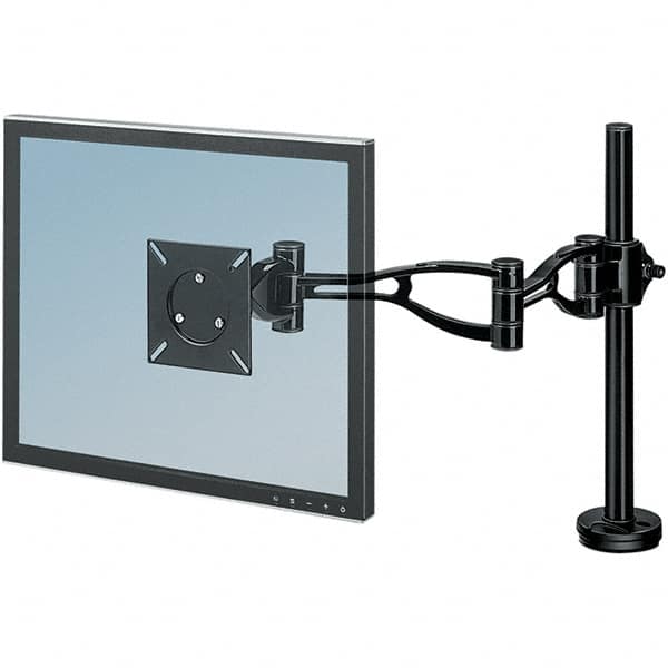 FELLOWES - Black Monitor Arm - Use with Monitor - Makers Industrial Supply