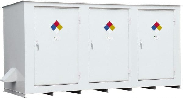 Enpac - Outdoor Safety Storage Buildings Number of Drums: 14 Fire Rated: Yes - Makers Industrial Supply