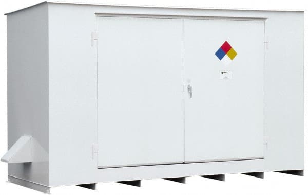 Enpac - Outdoor Safety Storage Buildings Number of Drums: 10 Fire Rated: Yes - Makers Industrial Supply