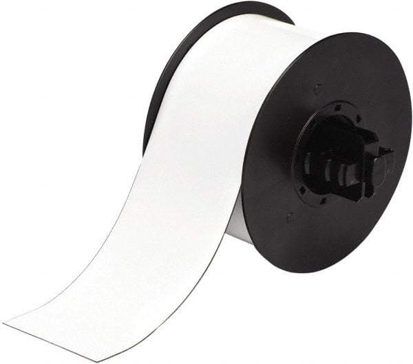 Brady - 2-1/2" Wide x 300" Long, White Magnetic Magnetic Tape - For BBP30 Label Printer, BBP33 Label Printer, BBP35 Multicolor Sign & Label Printer, BBP37 Color & Cut Sign & Label Printer, BradyPrinter S3100, BBP31 Sign & Label Printer - Makers Industrial Supply