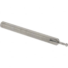 Accupro - 5/64° 5/64" Cut Diam, 0.039" Cut Width, 1/8" Shank, Solid Carbide Double-Angle Cutter - Makers Industrial Supply