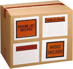 Nifty Products - 1,000 Piece, 10" Long x 5-1/2" Wide, Packing List Envelope - Blank, Clear - Makers Industrial Supply