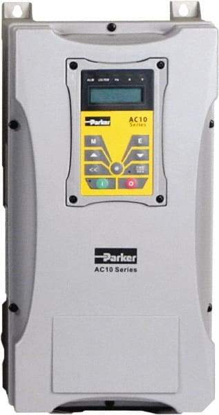 Parker - Three Phase, 480 Volt, 10 hp, Variable Frequency Drive - 9.53" Wide x 7.8" Deep x 16" High, IP66 - Makers Industrial Supply