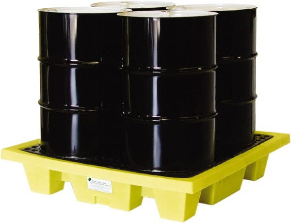 Enpac - Spill Pallets, Platforms, Sumps & Basins Type: Spill Deck or Pallet Number of Drums: 4 - Makers Industrial Supply