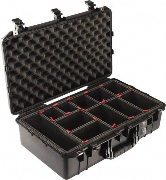 Pelican Products, Inc. - 15-15/32" Wide x 8-15/64" High, Aircase w/Divider - Black - Makers Industrial Supply