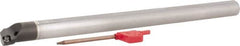 Hertel - 1.2" Min Bore Diam, 12" OAL, 1" Shank Diam, E16SCLPR3 Indexable Boring Bar - 6" Max Bore Depth, CP.. 32.5 Insert, Screw-On Holding Method - Makers Industrial Supply