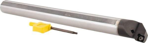 Hertel - 1.2" Min Bore Diam, 12" OAL, 1" Shank Diam, E16SCLPL3 Indexable Boring Bar - 6" Max Bore Depth, CP.. Insert, Screw-On Holding Method - Makers Industrial Supply