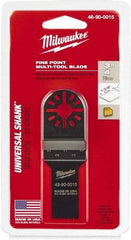 Milwaukee Tool - Rotary Multi-Material Blade - 3/4" Cutting Diam, Black Oxide Finish, Use with Milwaukee Multi-Tool - Makers Industrial Supply